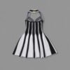 French Riviera Halter Mini Dress – Striped Summer Knit