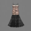 Midnight Lace Pleated Maxi Dress – Elegant Evening Gown