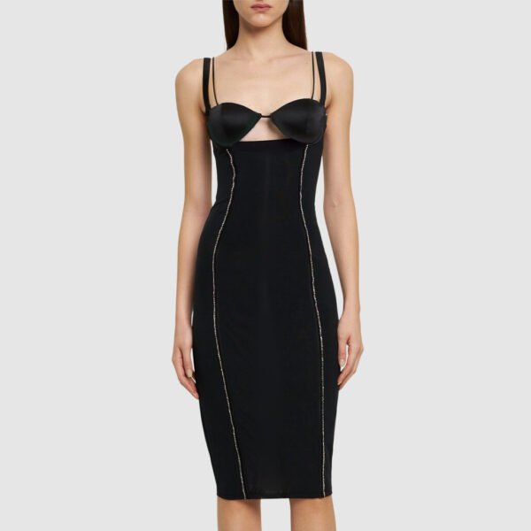 Eclipse Bodycon Dress – Rhinestone Cutout Cocktail Dress