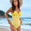 Elegant Lace One-Piece Swimsuit