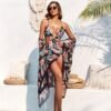 Vintage Charm Two-Piece Swimsuit & Beach Dress