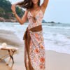 Scalloped Floral One-Piece Swimsuit – Chic & Playful
