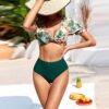 Metal High-Waist Bikini – Chic & Playful Beachwear