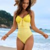 Elegant Lace One-Piece Swimsuit