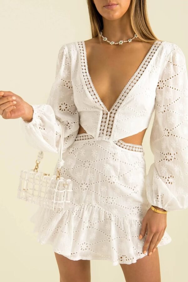 Sunlace Cutout Cotton Dress