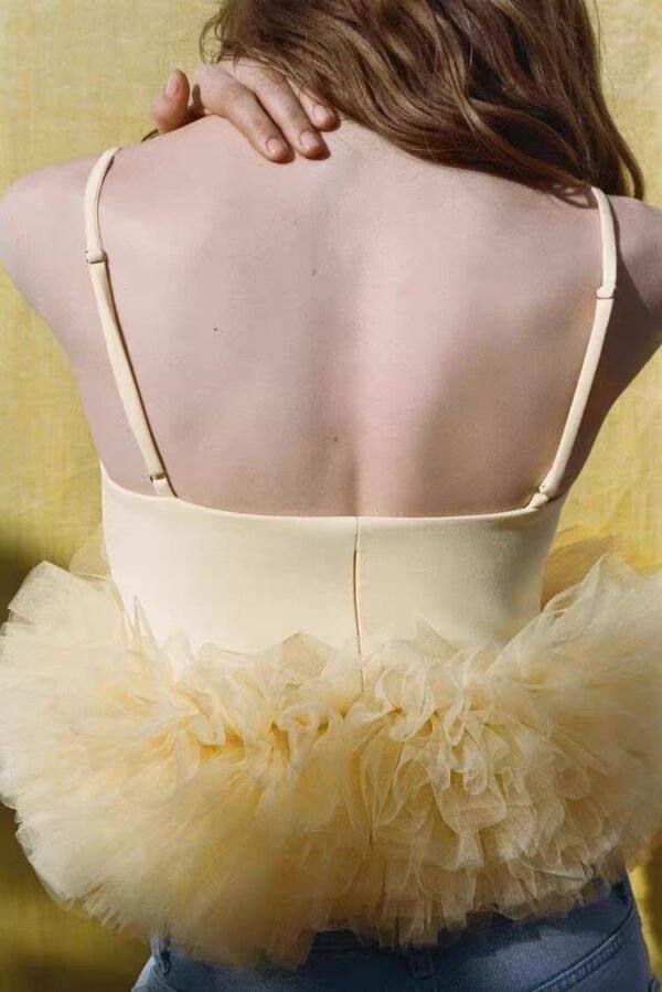 Hem Silk Net Camisole