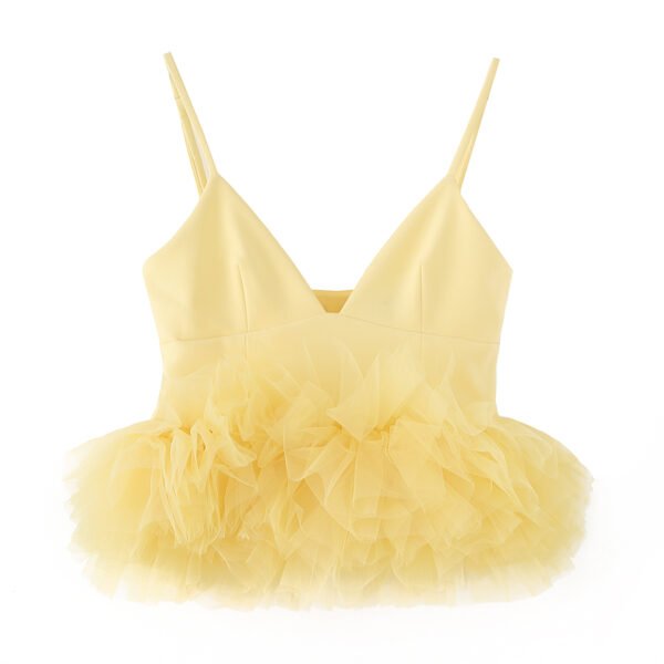 Hem Silk Net Camisole