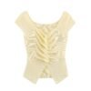 Pleated French Knitted Vest Top