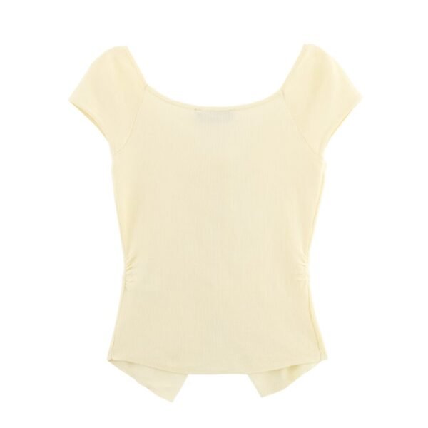 Pleated French Knitted Vest Top