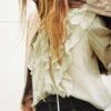 Translucent Ruffle Blouse