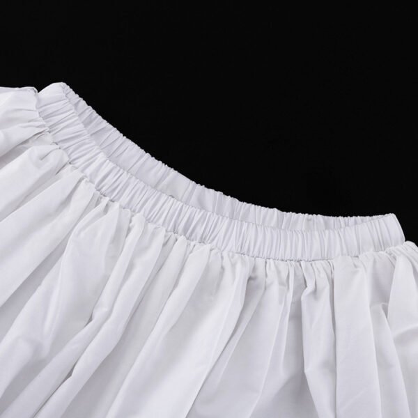 Draped Lace-Up Top & Skirt Set
