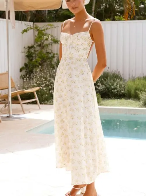 Sylvie Backless Midi Dress