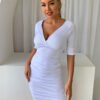 Summer Slim V-Neck Sheath Dress