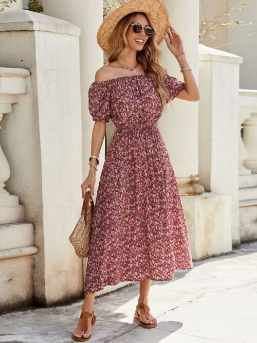 Rosalie Off-Shoulder Midi