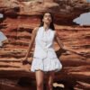 Summer Charm Cotton Two-Piece Skirt Set