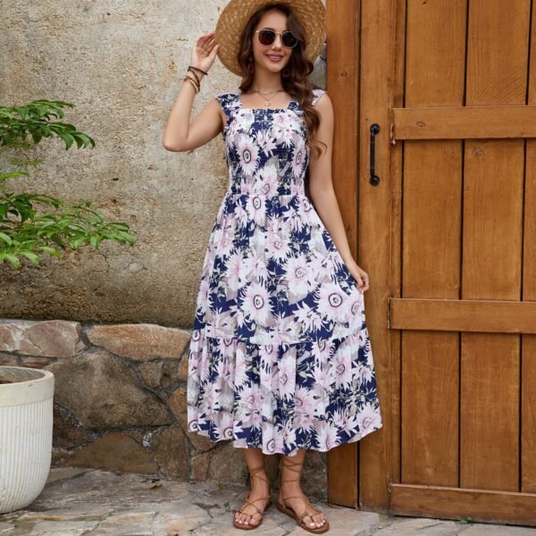 Anaïs Ruffle Midi Dress