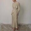 Asymmetric Tie-Detail Two-Piece Set