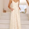 Wild Bloom Backless Midi Dress