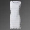 Summer Hollow Out Striped Bodycon Dress