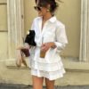 Power Poise White Shirt & Skirt Set