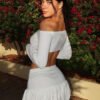 Sunset Muse Off-Shoulder Mini Skirt Set