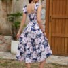 Anaïs Ruffle Midi Dress