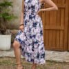 Anaïs Ruffle Midi Dress