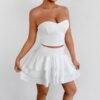 Lace Tiered Tube Top & Mini Skirt Set