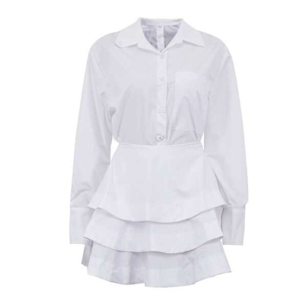 Power Poise White Shirt & Skirt Set