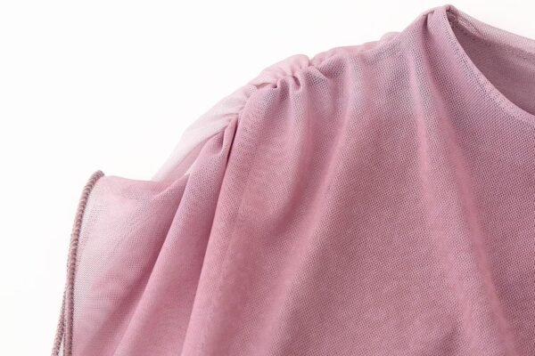 Silk Net Asymmetric Midi Dress