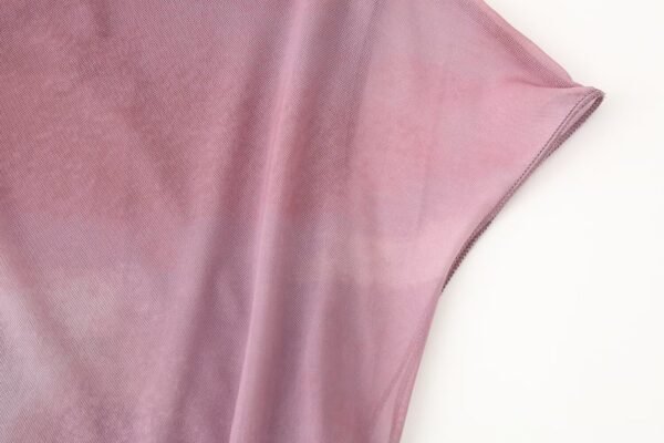 Silk Net Asymmetric Midi Dress