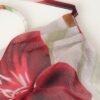 Retro Leaf Print Halter Maxi Dress
