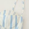 Striped Corset Crop Top & Midi Skirt Set