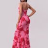 3D Floral Lace Sheath Maxi Dress