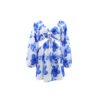 Drawstring Floral Cutout Vacation Dress