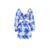 Drawstring Floral Cutout Vacation Dress