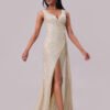 Sequin V-Neck Backless Evening Maxi Dress